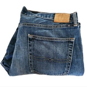 Lucky Brand 410 Athletic Fit Jeans Mens Size 38x30 *altered* Medium Wash Denim